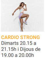 1. ACTIVITATS ESPORTIVES 6 cardio strong